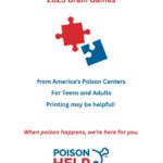 National Poison Prevention Week 2023 Brain Games For Teens and Adults Cover