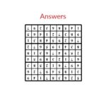 Activity Sheet: Sudoku Answers