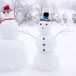 Two snow men