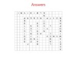 Activity Sheet: Word Search Answers