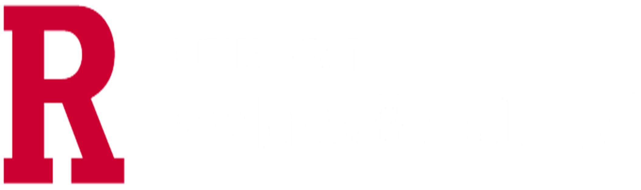 Rutgers Health and New Jersey Medical School's logo in red and black